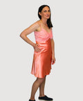 Essence Chemise Short With Lace - Coral