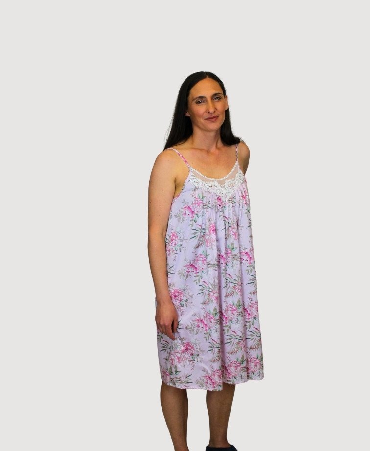 Givoni Chemise Lauren Lace Motif - Pink