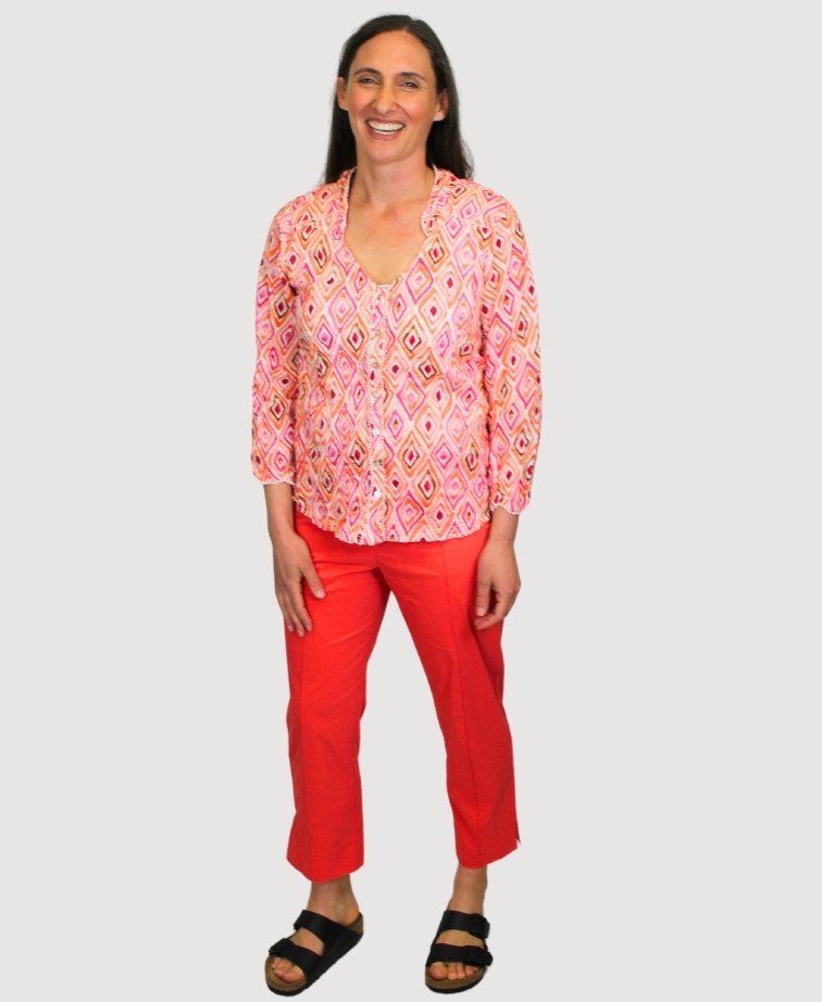 Esplanade Pants 7/8 Cotton/Nylon - Papaya