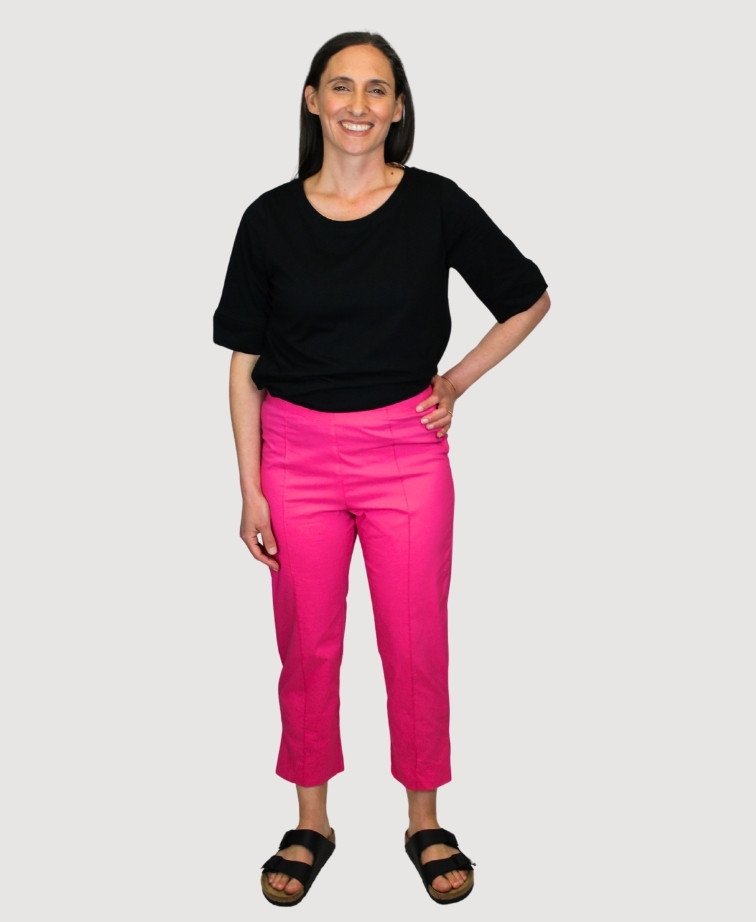 Esplanade Pants 7/8 Cotton/Nylon - Pink Flash