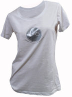 Devo Tees Ladies Bike Print Tee - White