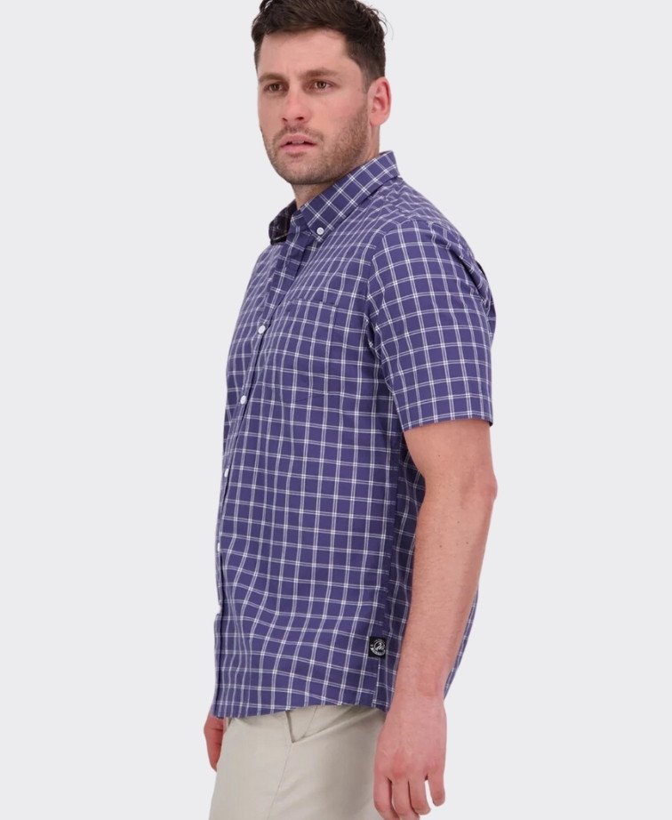 Swanndri Lancewood S/S Shirt - Indigo Check