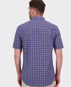 Swanndri Lancewood S/S Shirt - Indigo Check