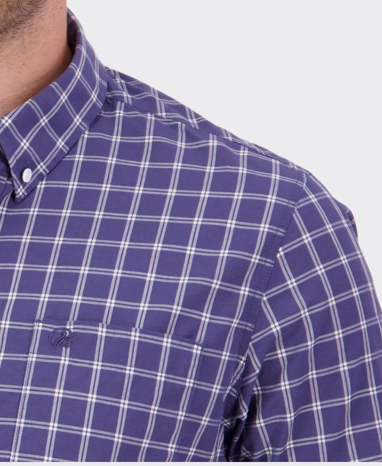 Swanndri Lancewood S/S Shirt - Indigo Check