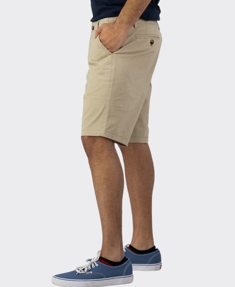 Swanndri Mission Bay Chino Shorts - Light Stone