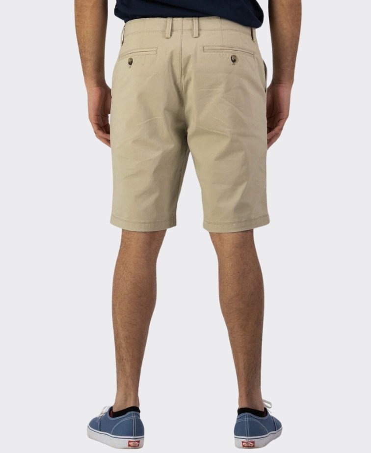Swanndri Mission Bay Chino Shorts - Light Stone