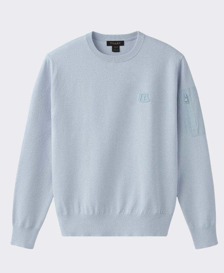 Tilley Cotton Pocket Crew - Light Blue