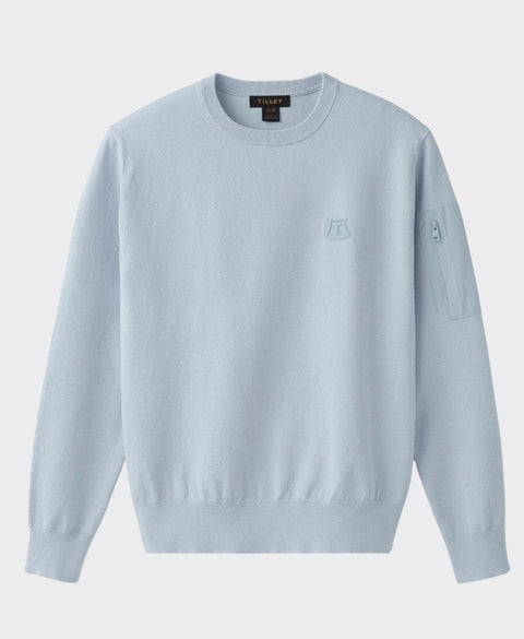 Tilley Cotton Pocket Crew - Light Blue