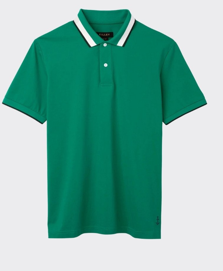 Tilley Supima Cotton Pique Polo - Green