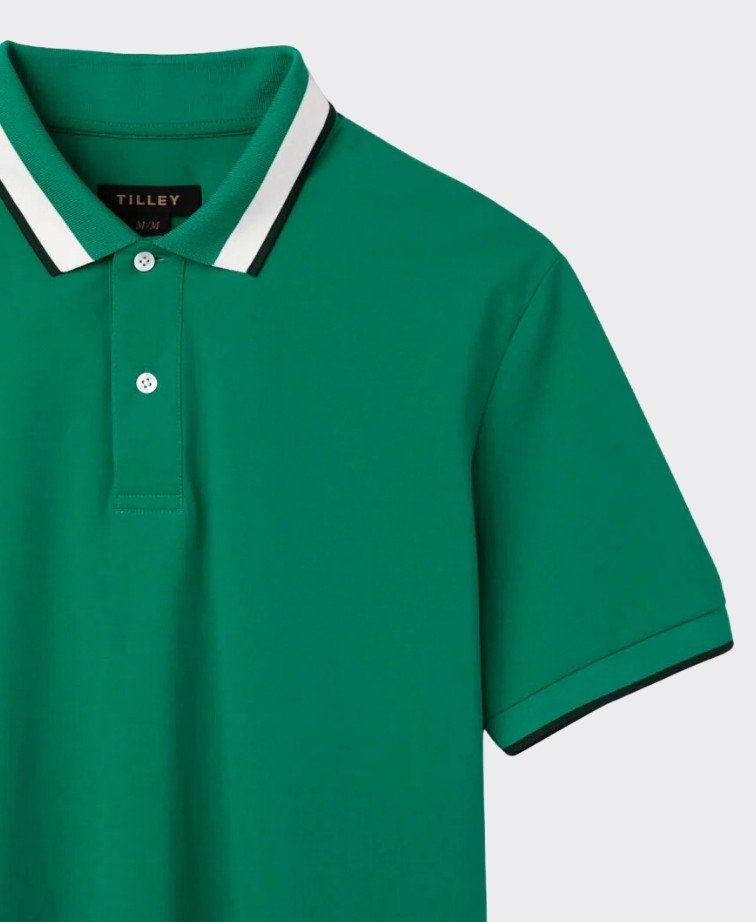 Tilley Supima Cotton Pique Polo - Green