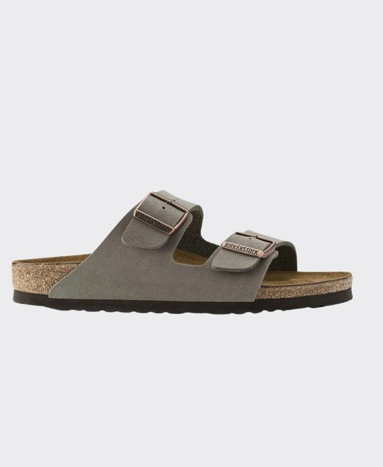 Birkenstock Arizona Birkibuc Stone Regular - Stone
