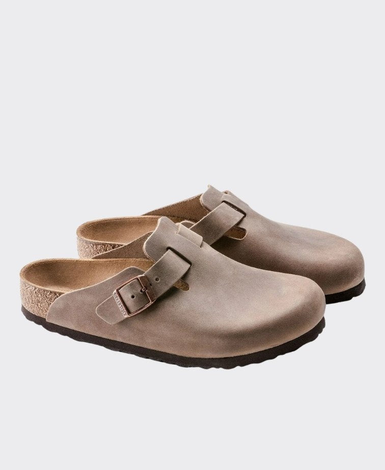 Birkenstock Boston Oiled Leather Regular Tobacco Brown - Tobacco Brown