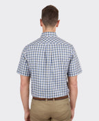 Thomas Cook Shirt S/S Kirk - Navy/Green