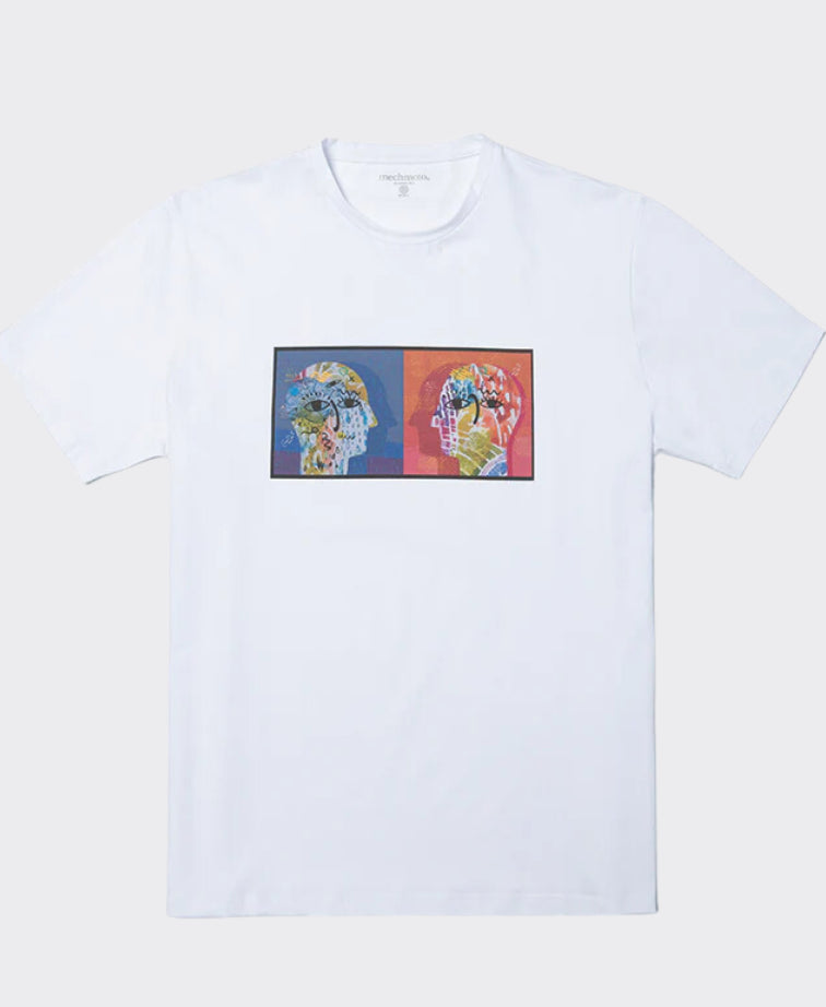 Mechmoto T-Shirt Eye Man - White