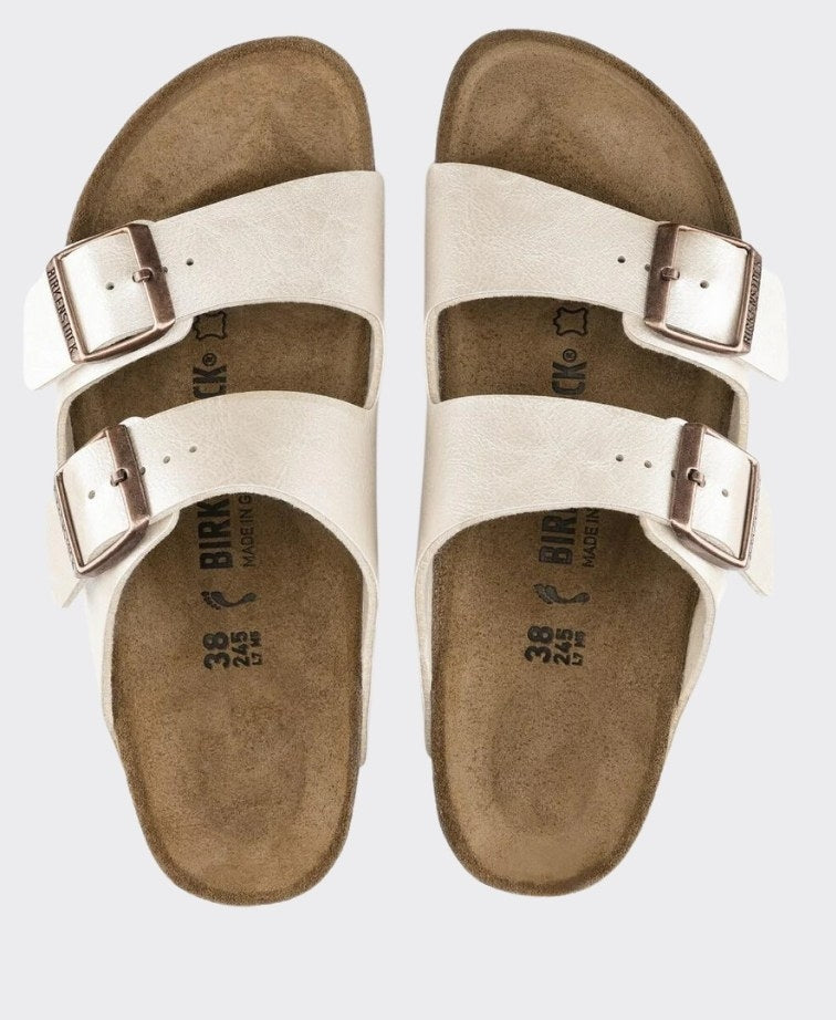 Birkenstock Arizona Birko-Flor Graceful Pearl White Regular - Pearl White