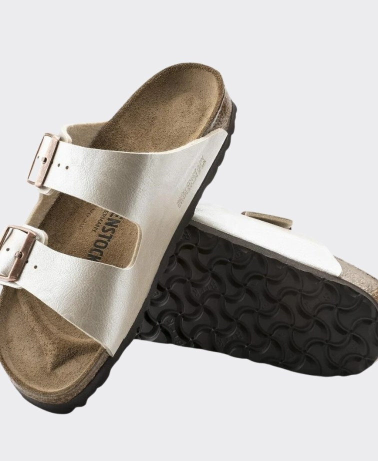 Birkenstock Arizona Birko-Flor Graceful Pearl White Regular - Pearl White