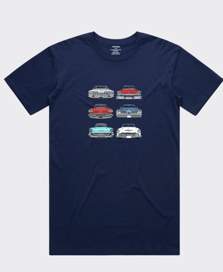 Isthatso Tee USA Classic Car Grills - Dark Blue