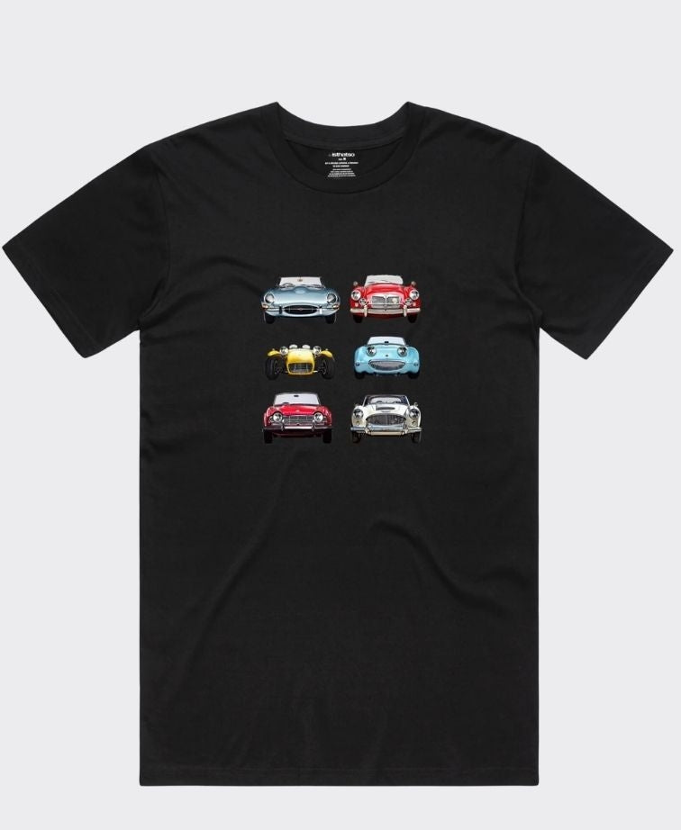 Isthatso Mens UK Sports Car Grills Tee - Atlantic