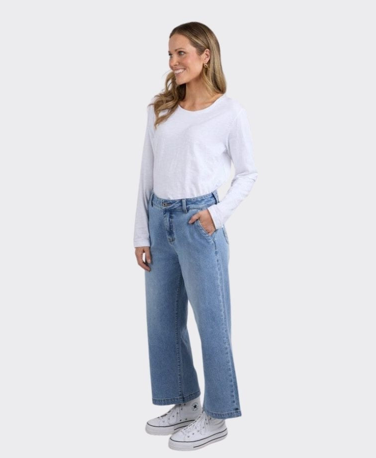 Elm Jean Izzy Wide Leg - Vintage Blue