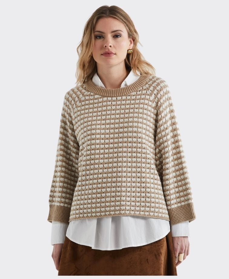 Zaket & Plover Jumper Texture Chunky - Camel