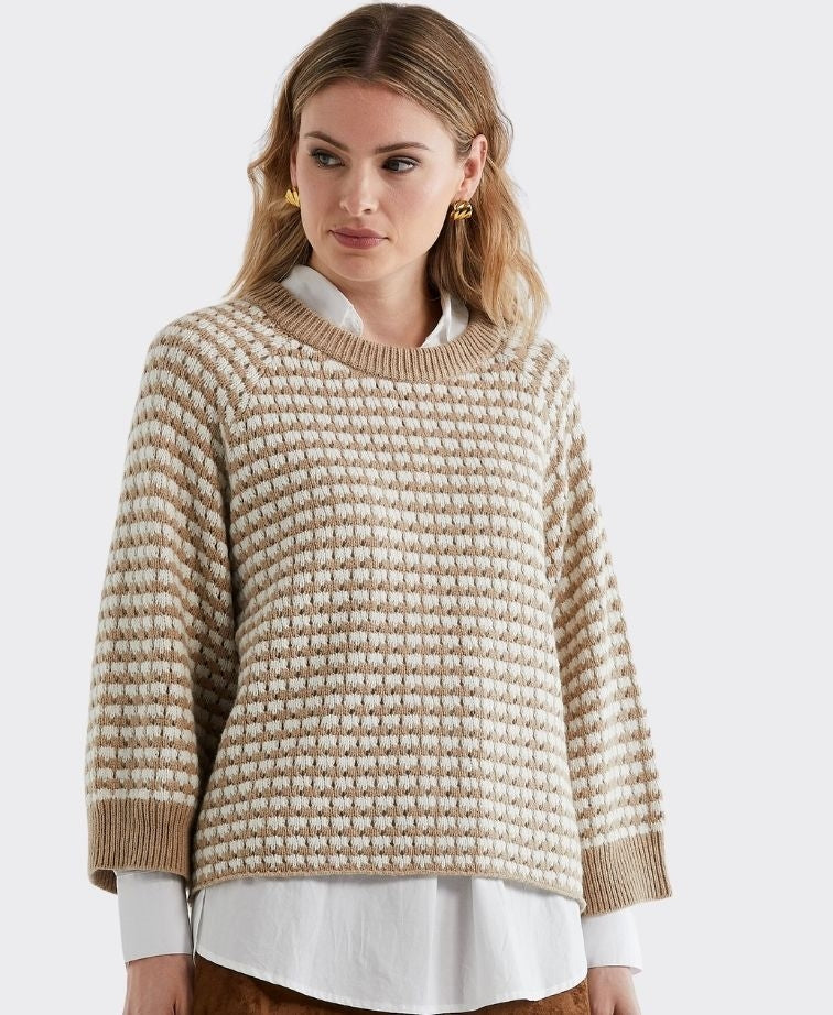 Zaket & Plover Jumper Texture Chunky - Camel