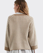 Zaket & Plover Jumper Texture Chunky - Camel