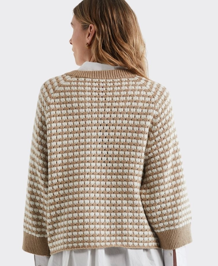 Zaket & Plover Jumper Texture Chunky - Camel