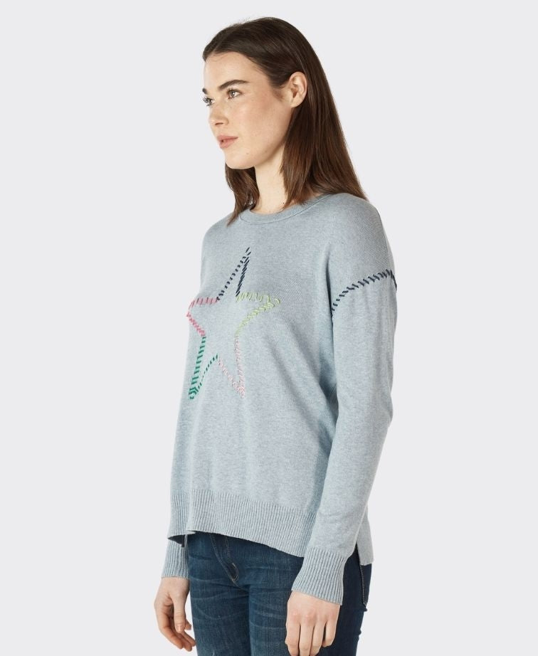 Zaket & Plover Jumper Super Star - Chambray