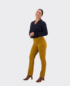 Vassalli Pant Bay Cord Slim Leg - Mustard