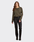 Vassalli Pant Slim Leg Printed Ponti - Bennett