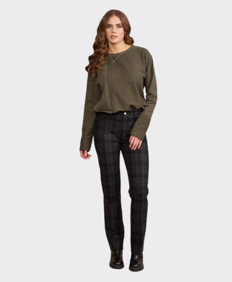 Vassalli Pant Slim Leg Printed Ponti - Bennett