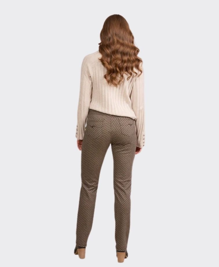 Vassalli Pants Knit Pull On Slim Leg - Brentwood