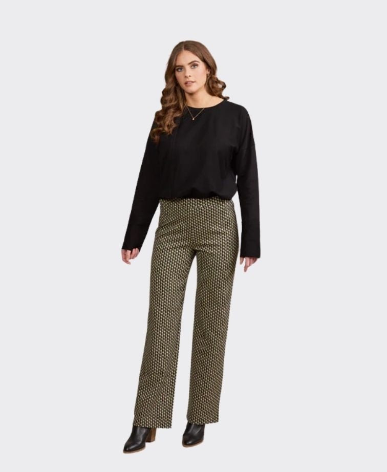 Vassalli Pants Pull On Wide Leg - St Ives