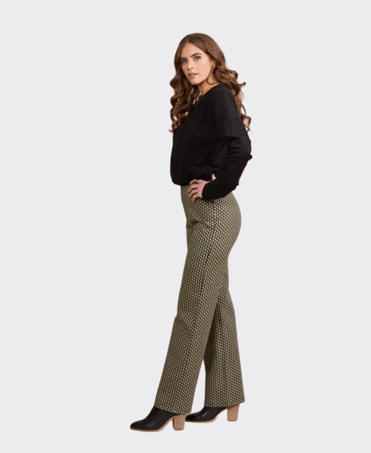 Vassalli Pants Pull On Wide Leg - St Ives