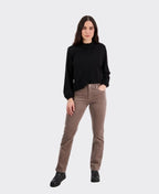 Vassalli Pants Arch Cord Straight Leg Full Length - Taupe