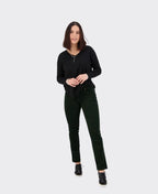 Vassalli Pants Arch Cord Straight Leg Full Length - Forest