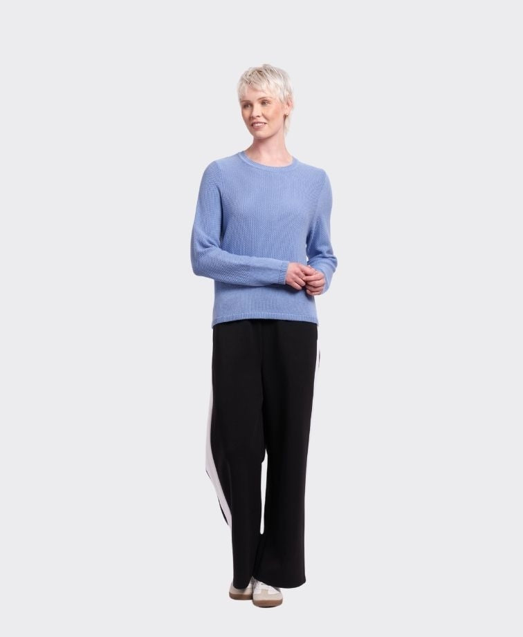 Foil Jumper Placket Detail - Powder Blue