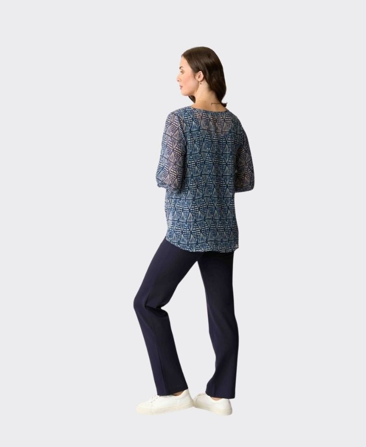 Esplanade Pant Straight Leg Ponti - Navy