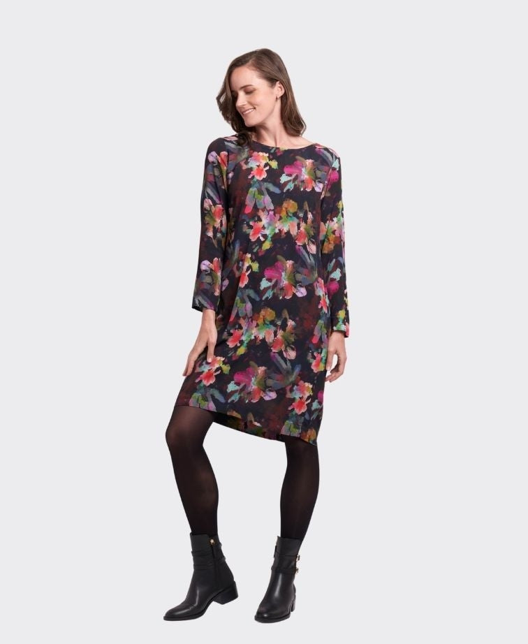 Foil Dress Shift Make Magic - Floral Burst