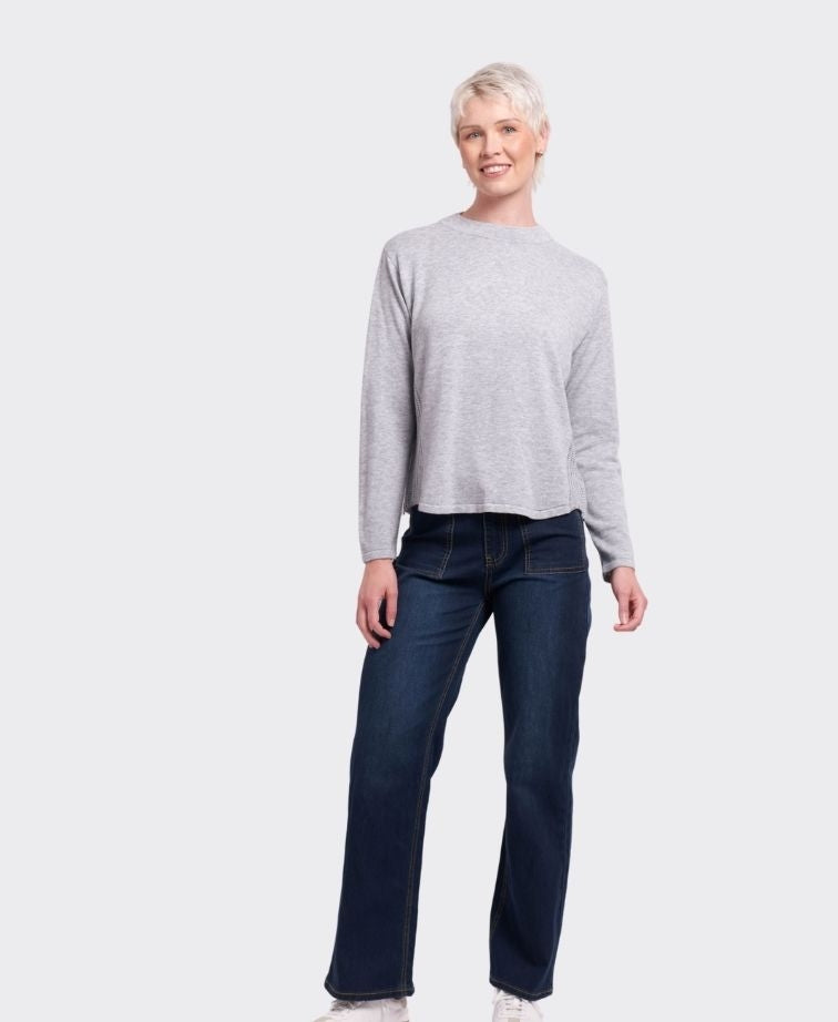 Memo Jumper Zip - Silver Marle