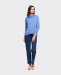 Foil Jersey Cowl & Swing Merino - Retro Blue