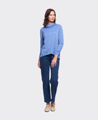 Foil Jersey Cowl & Swing Merino - Retro Blue