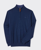 RMW Ernest 1/4 Zip Merino Knit - Navy