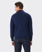 RMW Ernest 1/4 Zip Merino Knit - Navy