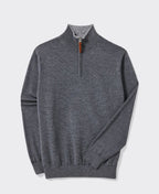 RMW Ernest 1/4 Zip Merino Knit - Sea Mist