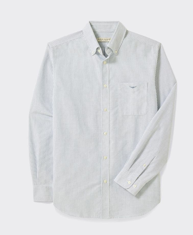 RMW Regular Oxford Stripe Shirt - Navy White