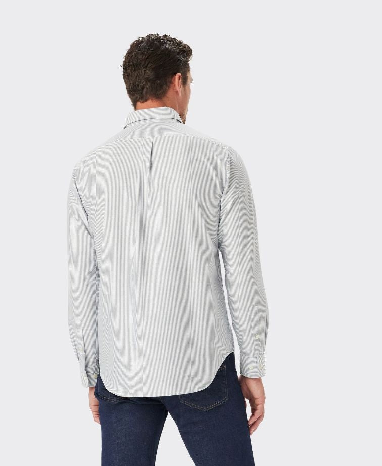RMW Regular Oxford Stripe Shirt - Navy White