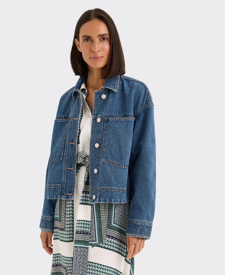Yarra Trail Jacket Envy - Mid Wash