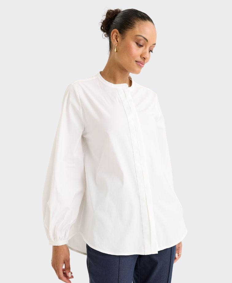 Yarra Trail Top Mantle - White