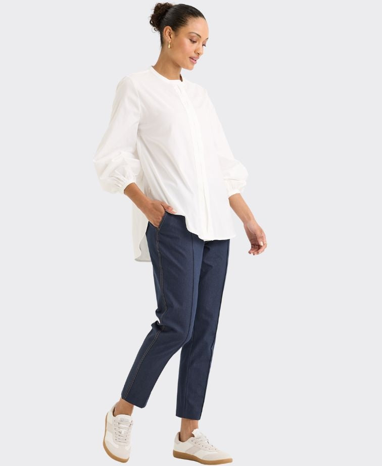 Yarra Trail Top Mantle - White